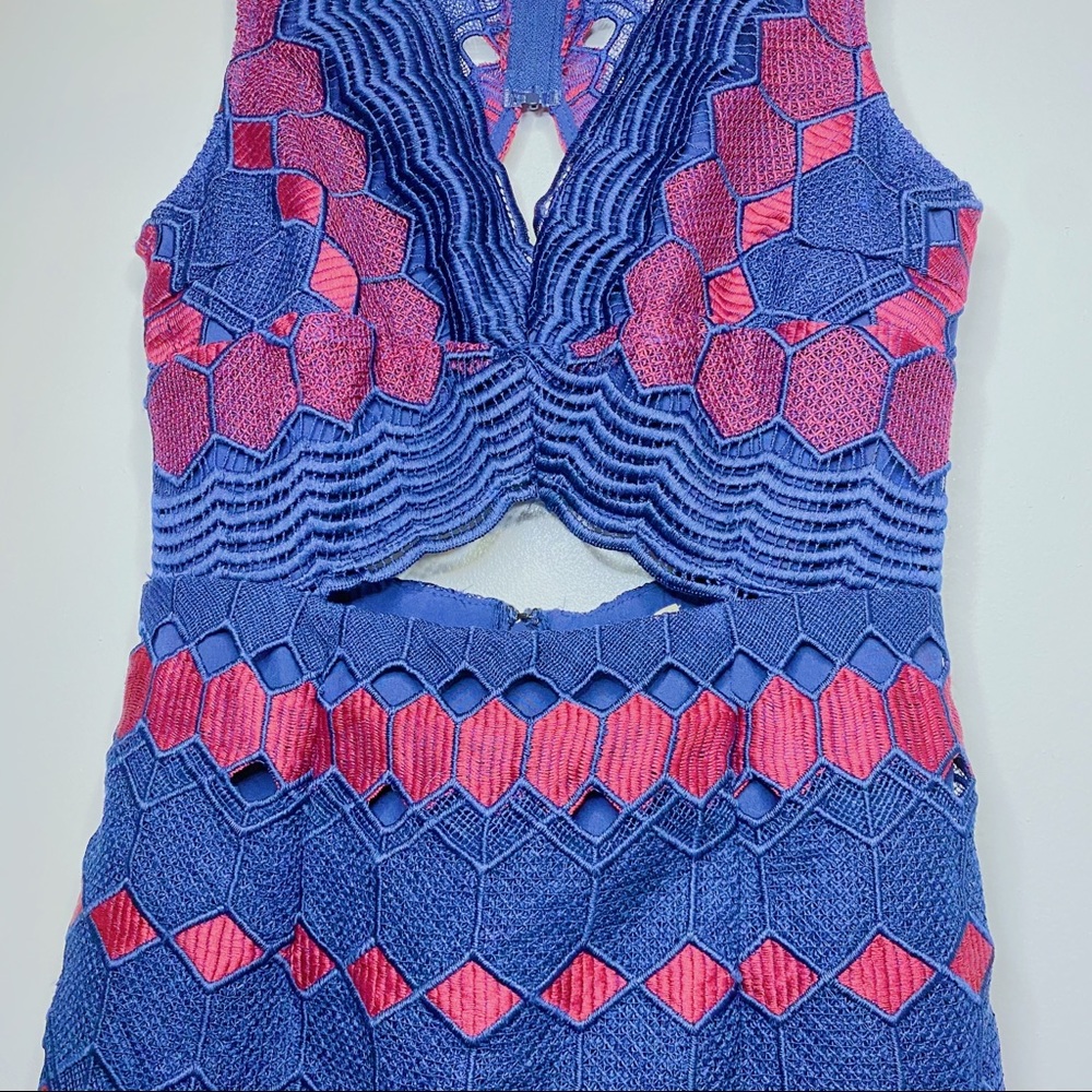 GB - Dress - Purple & Navy